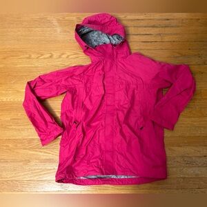 Mountain Equipment Co-OP hot pink rain jacket
